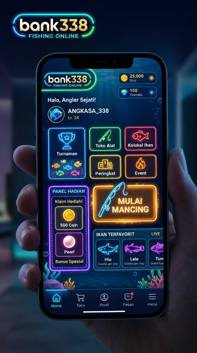 Layar utama bank338 — antarmuka bersih setelah instalasi